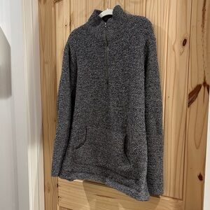 Natural Reflections Charcoal Zip-Up Sweater